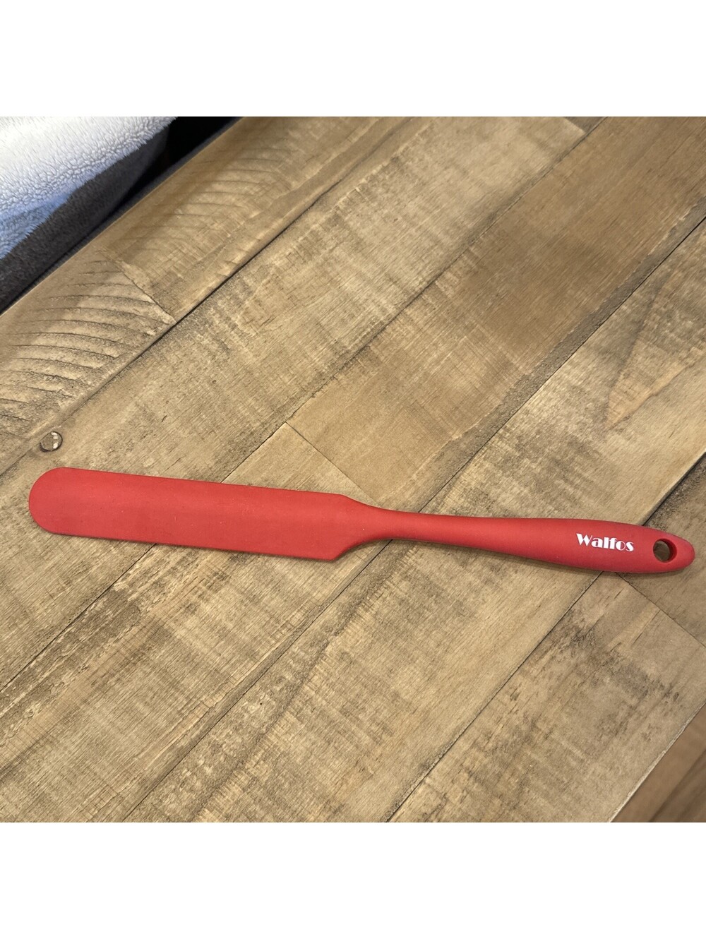 Walfos Red Silicone Utility Spatula Scraper Heat Resistant Kitchen Favorite 9.5”